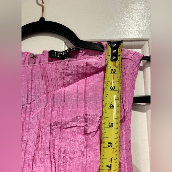 J. Crew Pink Crinkle High Neck Sheath Dress. Size 0 NWOT - Picture 7 of 9
